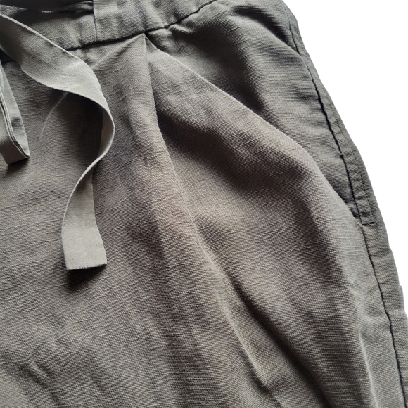 Aritzia | Wilfred Linen Allant Cropped Pants - Picture 4 of 8